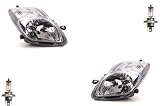 Fari alogeni adatti per Toyota Yaris XP9 12/08- con H4 Set Sinistra Destra