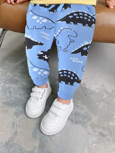 Pantalones de chándal para niños en algodón elástico de deporte cómodo 3