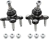 2PCS Front Lower Ball Joint Compatible with Volkswagen Jetta 2005–2018, Passat, Golf, GTI, Beetle, Audi A3, Q3, Quattro, Replace K80662 K80663