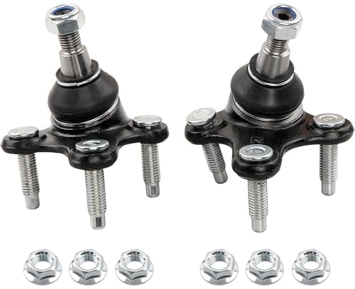2PCS Front Lower Ball Joint Compatible with Volkswagen Jetta 2005–2018, Passat, Golf, GTI, Beetle, Audi A3, Q3, Quattro, Replace K80662 K80663