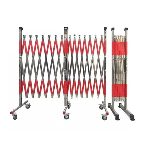 伸縮式交通フェンス、安全構造折りたたみ式キャスター付き、柔軟な群衆制御、学校倉庫建設用(800x120cm)