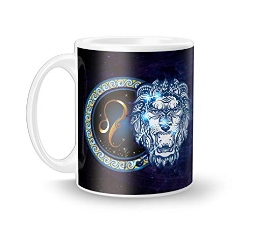 Image of Leo Zodiac Printed Ceramic White Coffee /Tea Mug.