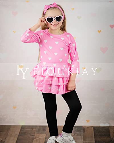 Image of fioukiay Girl Fall Winter Clothes Toddler Girls Spring Outfits Baby Girl Floral Top with Pants Clothing Sets