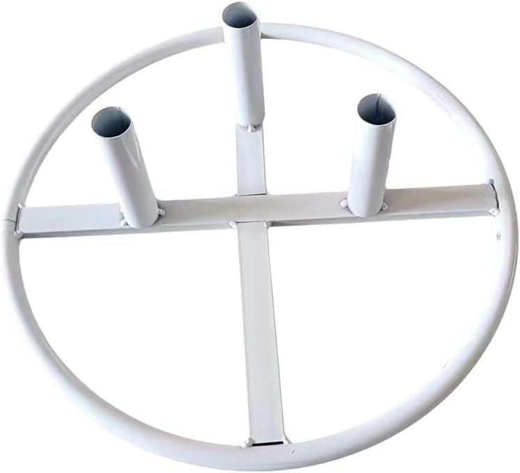 Iron Flower Pole Display Stand Base Heavy Duty Iron Reusable Standing Giant Base for Large Floor Standing Flowers(Style A)