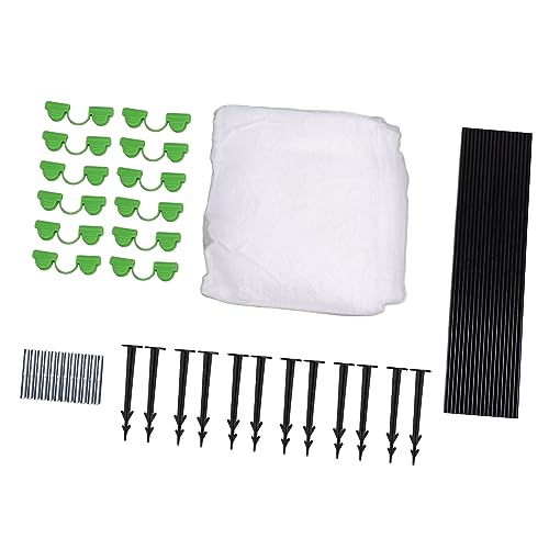 Conjunto de 6 aros de jardim para camas elevadas, aros longos de túnel de jardim para cobertura de f