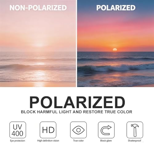 Image of Joox Aviator Sunglasses for Men Women,Polarized UV 400 Protection Lens with Metal Pilot Frame Unisex