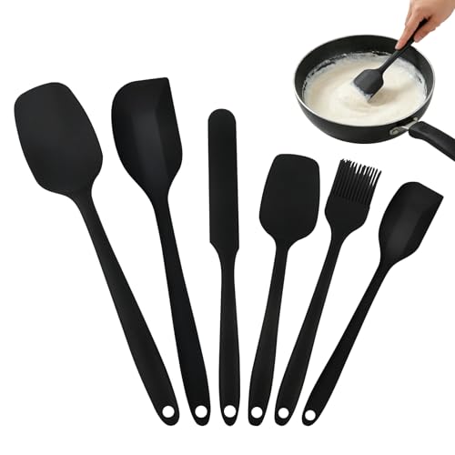 6 Pezzi Utensili da Cucina in Silicone, Utensili da Cucina in Silicone includono Spatola in Silicone, Spatola in Silicone, set di Spatole da Cucina adatto per Cucinare