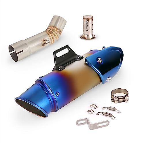 Auspuffanlage Für Yamaha FZ8 FZ8N Slip On 51 Mm Motorrad-Schalldämpfer-Endrohr Edelstahl-Mittelverbindungsrohr Mit DB-Killer