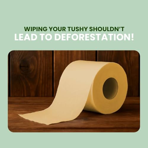 Claret Bamboo Toilet Roll 3-Ply | 300 Pulls | 10 x 10 cm | Ultra Soft Eco-Friendly Tissue | OBA-Free Natural Bamboo Pulp | Gentle & Septic Safe (Pack Of 10) - Image 4 thumbnail