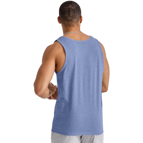 Image of Hanes Mens Originals Tri-Blend Tank Top, Lightweight Tanks for Men, Sleeveless Tank Shirt