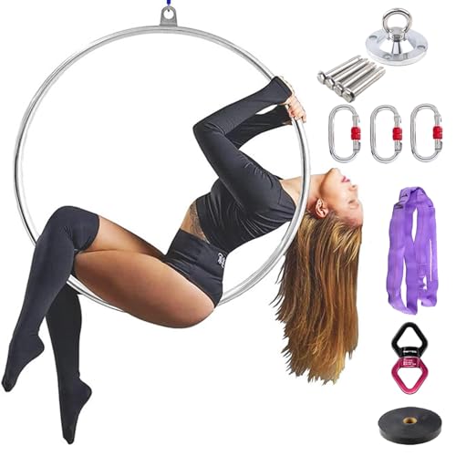 Cerceau aérien à point unique avec kit de fixation complet pour yoga à domicile