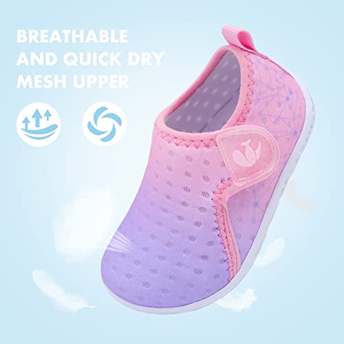 Image of FEETCITY Baby Boys Girls Water Sport Shoes Barefoot Kids Aqua Socks Quick-Dry Beach Swim Pool Shoes