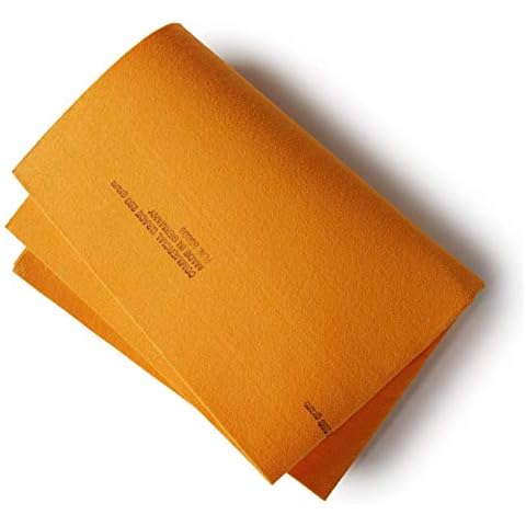The Newest Original Shammy Towel, 260gm, Orange, Synthetic Chamois Cloth for Cars, Kitchen, Carpet, Windows, Body Drying Cover