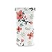 HUSSRITY Eyeglasses Case Cute Flowers Sunglasses Pouch Soft PU Leather Squeeze Top Eyeglass Holder Portable Glasses Case For Women Men
