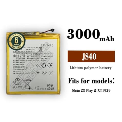 Image of JS40 Battery for Motorola Z3 Play XT1929 Battery with 6 Month Warranty**** (X6)