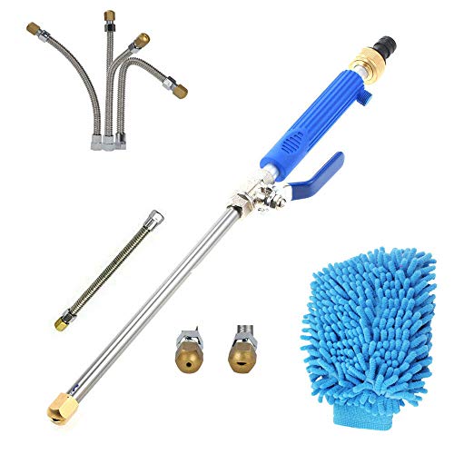 L&U Jet Pressure Power Washer Wand - Wasserschlauchdüse, Gartenschlauchsprüher, Bewässerungsdüse für Autowaschanlagen und Fensterwaschanlagen aufrüsten,Blue
