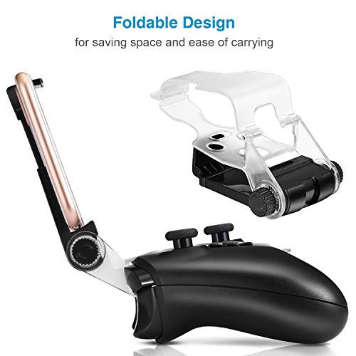 WEPIGEEK Adjustable Wireless Controller Phone Clip Mount Holder Clamp Compatible with Xbox/Xbox One/Xbox One S/Elite Bluetooth Gamepad