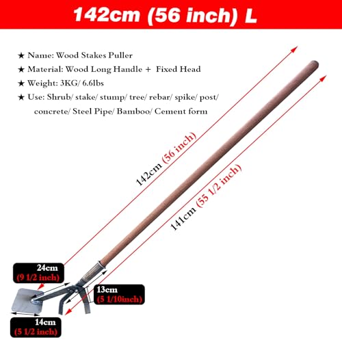 Zappa da giardino in acciaio resistente, zappa da giardino, impugnatura seghettata antiscivolo, strumento di rimozione per cortili, fattorie, appaltatori, lunghezza 92 cm