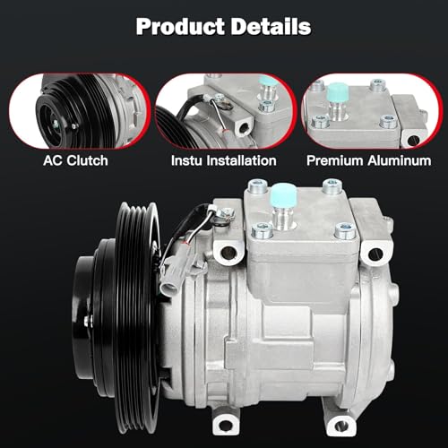 Image of CCIYU AC Compressor w /Clutch for Toyota Corolla 1.8L 1993-1997
