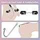 BDSM Anal Hook Fesseln Kit Bondage-Set Bettfesseln Analhaken mit Zugkette, Erotik Bondageset Restraints Anal Plug Buttplug mit Verstellbaren Handschellen Halsband, Fetisch Rollenspiele SM Sexspielzeug