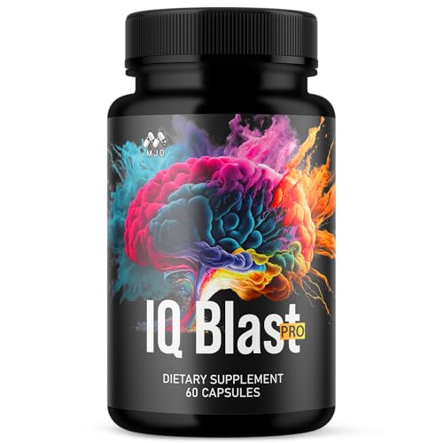IQ Blast Pro Capsules, IQ Blast Pro Official Capsules with All Natural Ingredients, IQBlast Advanced Brain Formula Multivitamin Health & Wellness Pills, Maximum Strength Vitamin Supplement (60 Count)