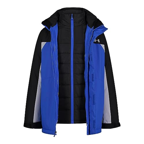 Image of Under Armour Boys' Westward 3-in-1 Jacket, Removable Quilted Liner & Hood, Windproof & Water Repellant