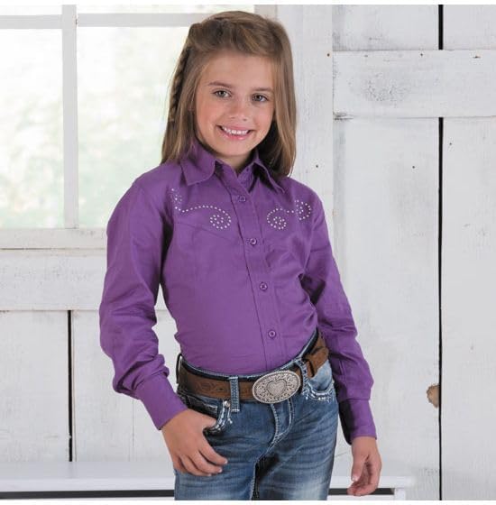 Rod's Exclusive Sparkle Blouse for Girls, Hot Pink, Small3