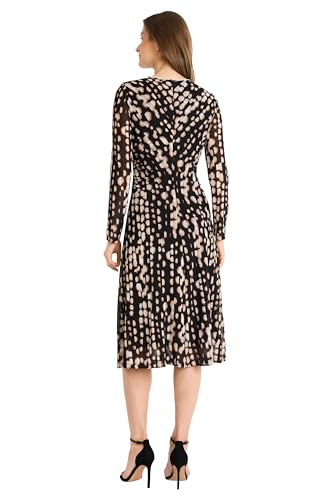 Maggy London Women's Long Sleeve A-line Dress3