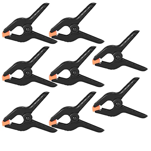 ROSNONG 8Pcs Plastic Spring Clamps 4 Inch Heavy Duty Spring Clips Set,Clamp 11.5cm Long Photo Cloth clamp Background Fabric Cli