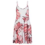  Beach Time Sommerliches Kleid Koralle-weiß 36