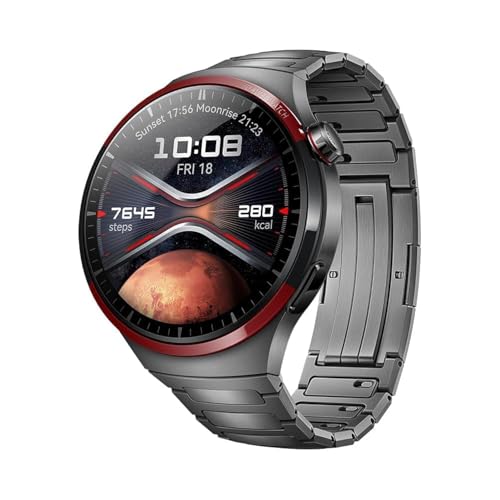 HUAWEI Watch 4 Pro Space Edition smartwatch, Spherical Sapphire Glass, Health at a Glance, eSIM Cellular calling, Fresh-new Activity Rings, Compatible with Andriod & iOS, Space Grey