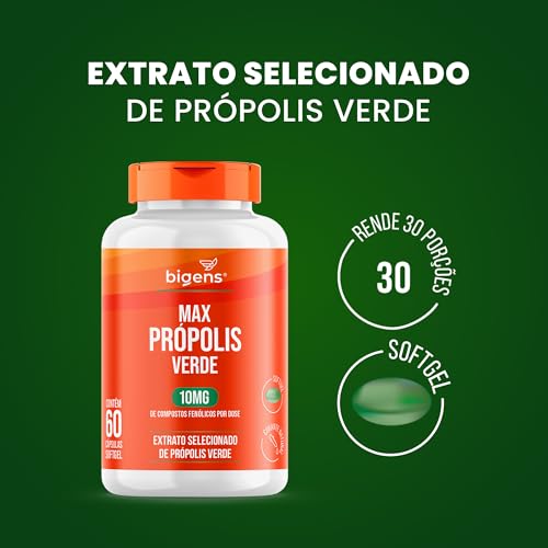 Max própolis Verde, 10mg de compostos fenólicos, 60 cápsulas sotgel, Biogens (Unidade)
