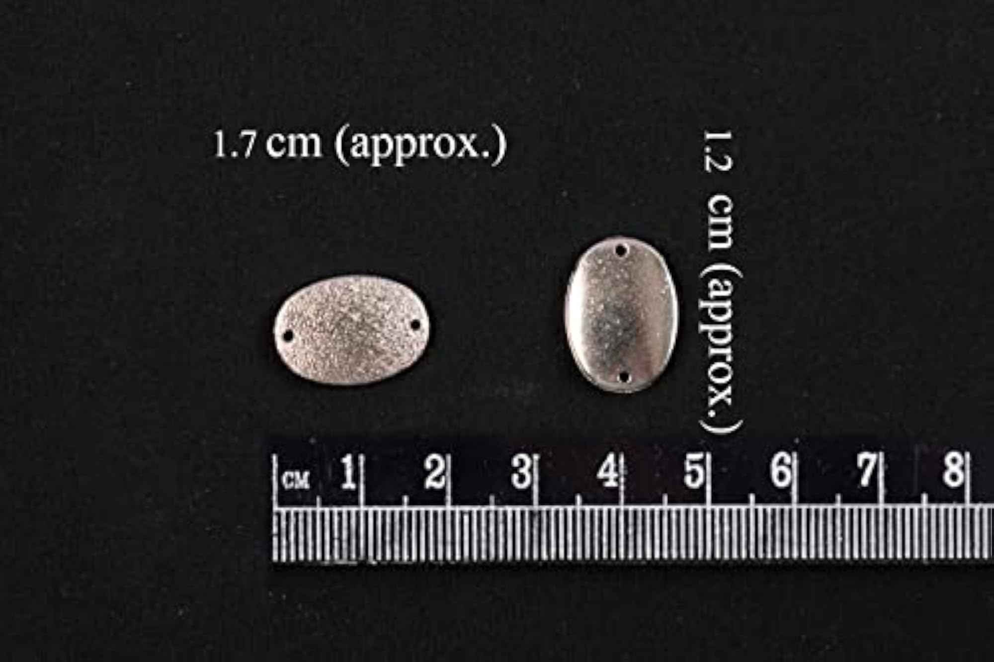 Silver Color Oval Shape Plastic Beads for Jewellery Making