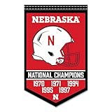 Nebraska Cornhuskers Football National Champions Banner