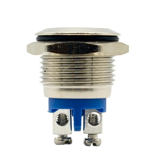 Bouton de klaxon de démarrage 16mm interrupteur poussoir momentané robuste en acier inox