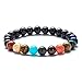 Fesciory Women Solar System Bracelet Universe Galaxy The Eight Planets Guardian Star Natural Stone Beads Bracelet Bangle Gifts for Girls