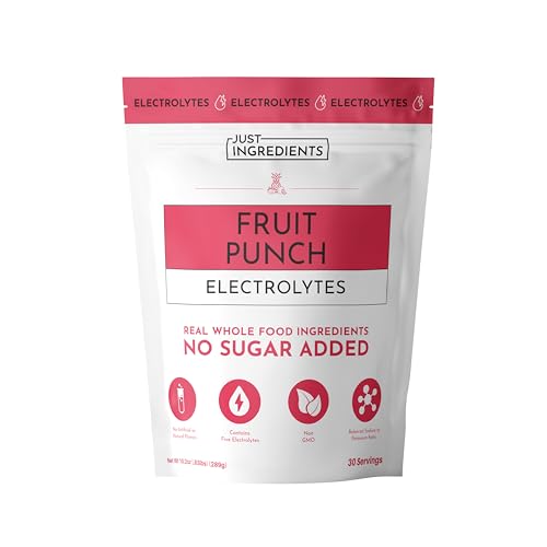 Fruit Punch Electrolytes – 30‑Serving Hydration Drink Mix with Coconut