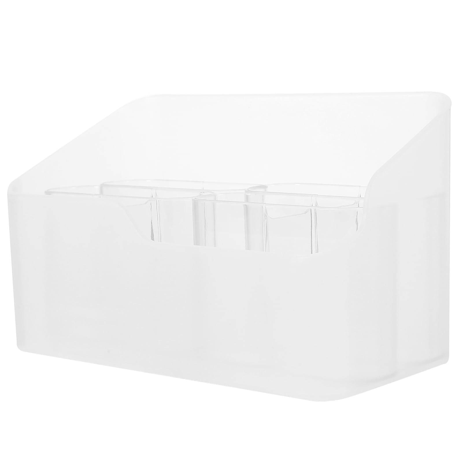 3 Sätze Makeup Organizer mit Abnehmbaren Fächern Großer Kosmetik Aufbewahrungskoffer für Badezimmer Schminktisch Weißes Design für Make Up und Schreibwaren Platzsparend und
