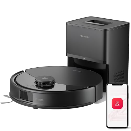 roborock Q10 X5+ Robot Vacuum and Mop, Self-Emptying, Hands-Free Cleaning for up to 7-10 Weeks, 10,000Pa Suction, Obstacle Avoidance, LiDAR Navigation, No-Go Zones, Black Black Q10 X5+