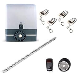 KIT completo profesional Motor puerta corredera VDS SIMPLY para puertas de hasta 600kg.+ cuadro de control con receptor + 4 mandos a distancia + fotocélula espejo + 6 mtrs de cremallera de acero