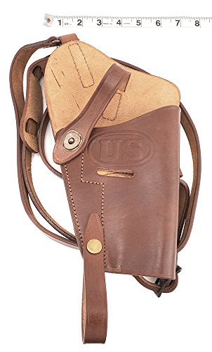 World War Supply M7 Premium Brown Drum Dyed Leather Tanker Shoulder Holster Marked Jt&L 1943 #TOP5