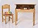 Modern Kraftz Single Seater Solidwood Kids Study Table With Lift Up Top Storage (Natural) - 20X25.98X21.75 Inch
