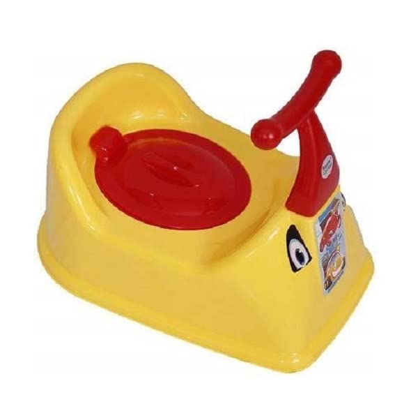 Image of Nabhya Handle Baby Potty Training Seat- Chair for Kids- Infant Potty Toilet Chair with Removable Tray & Closing Lid (Yellow)