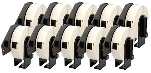 10x DK-11204 17 x 54 mm Compatible Multipurpose Labels Rolls (400 Labels per Roll) for P-Touch QL-1110NWB QL-1100 QL-1060N QL-500 QL-500A QL-570 QL-580 QL-700 QL-710W QL-800 QL-810W QL-820NWB