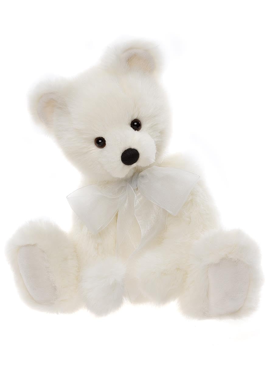 Charlie Bears Little Bean Teddy Bear - Soft and Cuddly 14.5" Plush Toy, Ages, Great Gift for Any Occasion