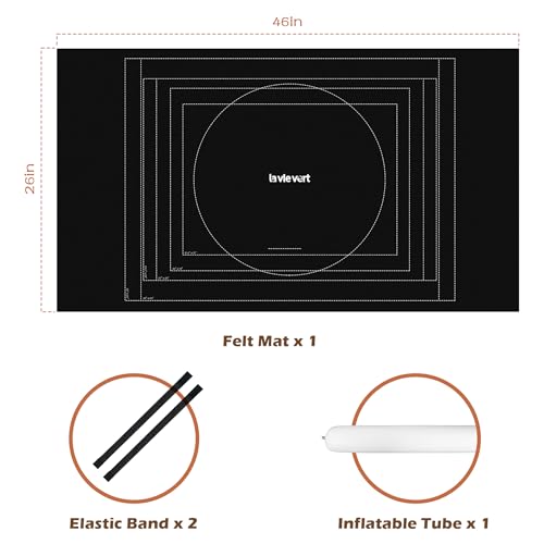 Lavievert Puzzle Mat Roll Up para Rompecabezas de 1500 Piezas con Diseño de Líneas Auxiliares, Tablero Portátil para Adultos, Antideslizante miniatura 6