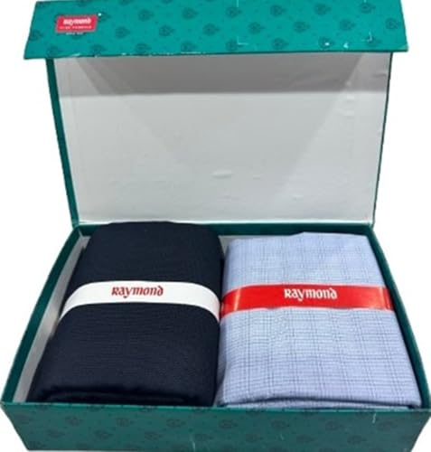 Image of Raymond Men's Premium Shirt & Trouser Fabric Combo | Unstitched Cotton Blend | Formal & Office Wear Fabric Set