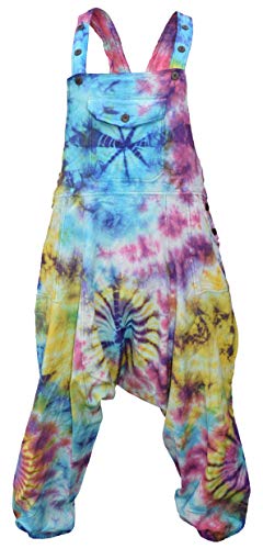Salopette entrejambe bas femme imprimé tie-dye Gheri pantalon large sarouel
