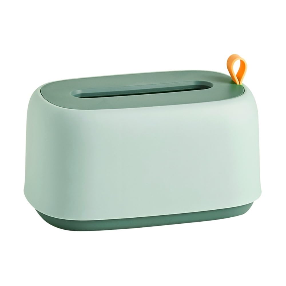Tissue Holder Dispenser Tissue Box Pure Colour Acrylic for Home Hotel Room Desktop for Living Room(Green)