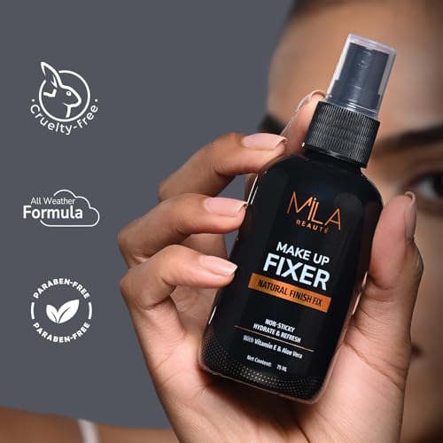 Mila Beaute Makeup Fixer I Smooth Matt Finish I Non Sticky & Long Lasting I Hydrating with Aloe Vera and Vitamin E | 75ml 7